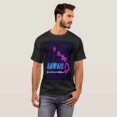 Hawaiianisches Neondesign T-Shirt (Vorne ganz)