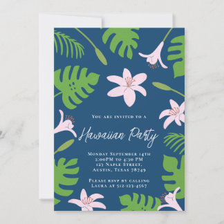 Hawaiianisches Party Einladung