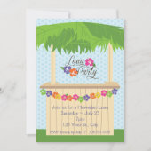 Hawaiianisches Party Luau Einladung (Vorderseite)