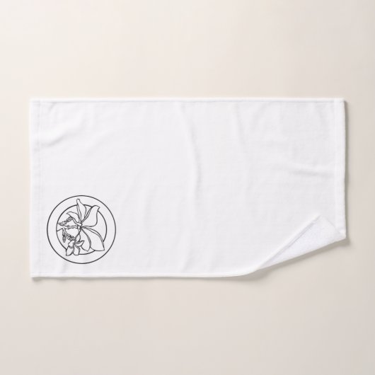 Hawaiianisches Plumeria Badetuch Set (Handtuch)