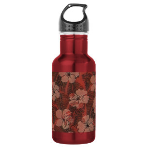 Hawaiianisches Rotes Muster Liberty Flasche Edelstahlflasche
