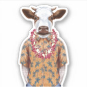 Hawaiianisches Shirt Aufkleber (Vorderseite)