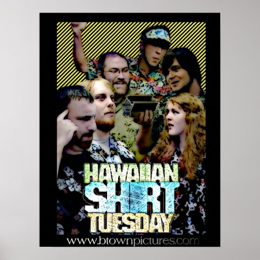 Hawaiianisches Shirt Dienstag Poster (Vorne)