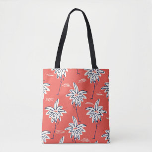 Hawaiianisches Shirt, doodle Palmen Muster. Tasche