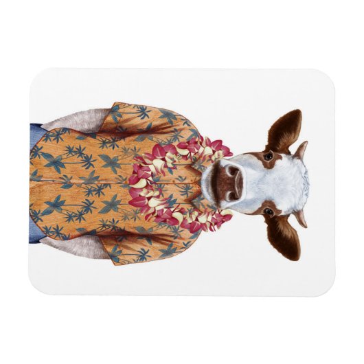 Hawaiianisches Shirt Magnet (Horizontal)