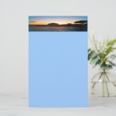 Hawaiianisches Sonnenuntergang Briefpapier (Stehend Vorderseite)