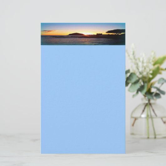 Hawaiianisches Sonnenuntergang Briefpapier (Stehend Vorderseite)