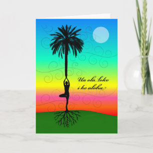 Hawaiianisches Sprichwort, Liebe gibt Leben in Karte