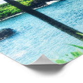 Hawaiianisches Szenenposter Poster (Ecke)