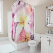 Hawaiianisches Tropenflocken Duschvorhang (Beispiel)