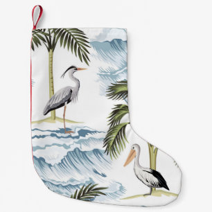 Hawaiianisches Vintage-Blumenmuster für den Sommer Kleiner Weihnachtsstrumpf
