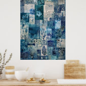 Hawaiianisches Vintages botanisches Scrapbook Poster (Küche)