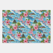 Hawaiianisches Wrapping Paper-Set Geschenkpapier Set (Vorderseite)