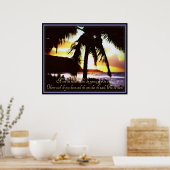 Hawaiianisches Zitatposter Poster (Küche)