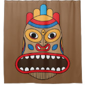 Hawaiiantiki Duschvorhang (Vorderseite)