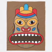 Hawaiiantiki Fleecedecke (Vorderseite)