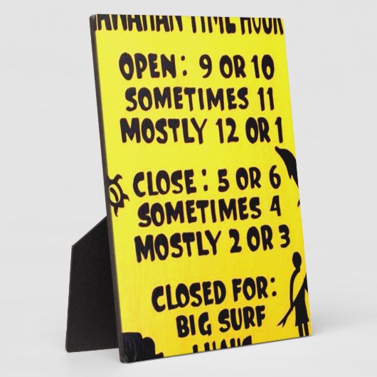 Hawaiianzeit Fotoplatte (Seite)