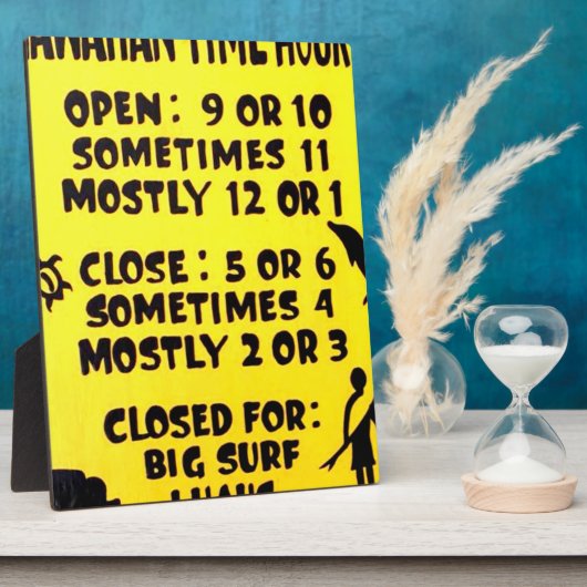 Hawaiianzeit Fotoplatte (Seite)