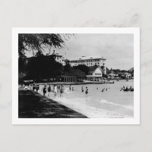 HawaiiBeachfront Scene FotografHawaii Postkarte (Vorderseite)