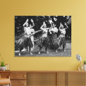 HawaiiHula Dancers FotografHawaii Leinwanddruck (Insitu (Wohnzimmer))