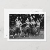 HawaiiHula Dancers FotografHawaii Postkarte (Vorne/Hinten)