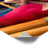 HAWAIIISCHES FANTASY RINGEN POSTER (Ecke)