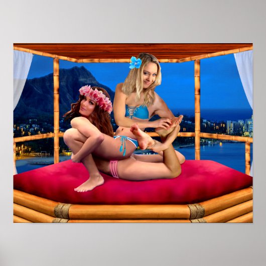 HAWAIIISCHES FANTASY RINGEN POSTER (Vorne)