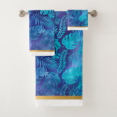 HAWAIIK TROPICAL BLUE BADEZIMMER TOWEL SET (Insitu)