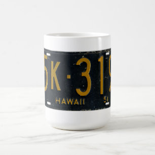 HawaiiKfz-Kennzeichen 1951 Kaffeetasse