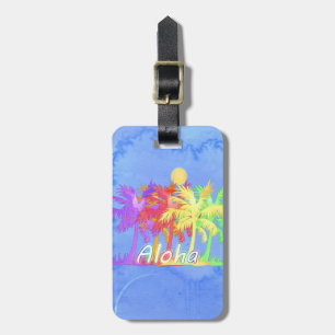 Hawaiin Aloha Palme-Aquarelle Gepäckanhänger