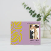 Hawaiin - Save the Date - lila (Stehend Vorderseite)