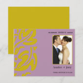 Hawaiin - Save the Date - lila (Vorne/Hinten)