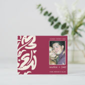 Hawaiin - Save the Date Postkarte (Stehend Vorderseite)