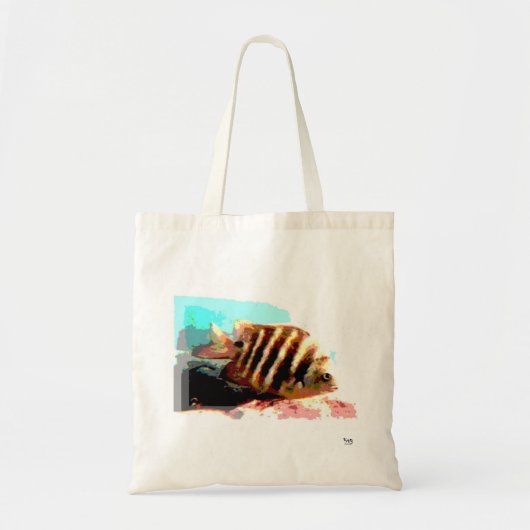 Hawaiin Striped Fish Beach Tasche (Vorne)