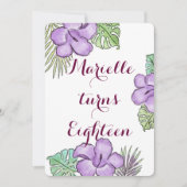 Hawaiin Theme Einladung (Vorderseite)