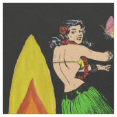 Hawaiin Tiki Fabric Stoff (Nahaufnahme)