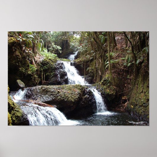 Hawaiin Waterfall Poster (Vorne)