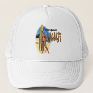 Hawaiinordufer-Surfer-Mädchen-Hut Truckerkappe