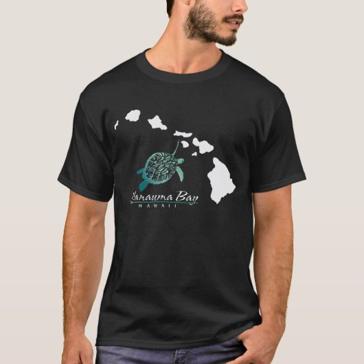 Hawaiinseln und -schildkröte T-Shirt (Vorderseite)