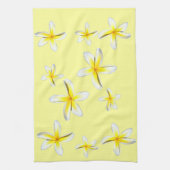 Hawaiiplumeria-Gelb und Weiß Handtuch (Vertikal)