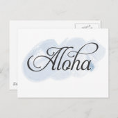 Hawaiisch - Aloha Postkarte (Vorne/Hinten)