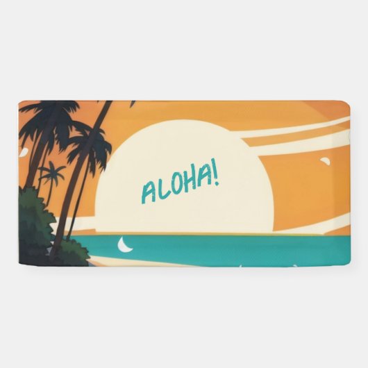 Hawaiisch/Aloha/Tropical/Strand Banner (Horizontal)