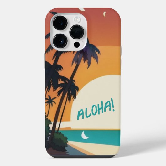 Hawaiisch/Aloha/Tropical/Strand iPhone Hülle (Rückseite)