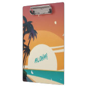 Hawaiisch/Aloha/Tropical/Strand Klemmbrett (Links)