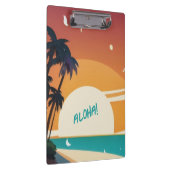 Hawaiisch/Aloha/Tropical/Strand Klemmbrett (Rechts)