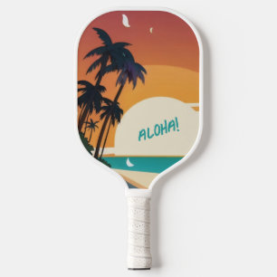 Hawaiisch/Aloha/Tropical/Strand Pickleball Schläger