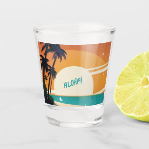 Hawaiisch/Aloha/Tropical/Strand Schnapsglas