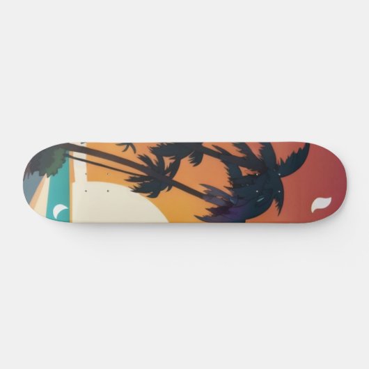 Hawaiisch/Aloha/Tropical/Strand Skateboard (Horizontal)