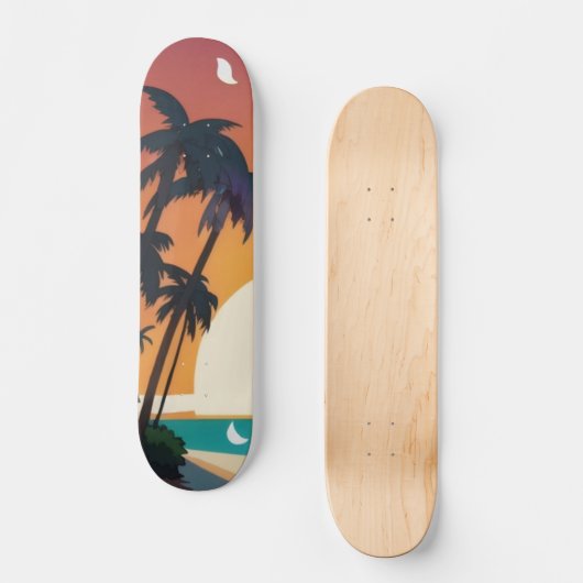 Hawaiisch/Aloha/Tropical/Strand Skateboard (Vorderseite)