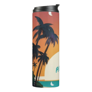 Hawaiisch/Aloha/Tropical/Strand Thermosbecher